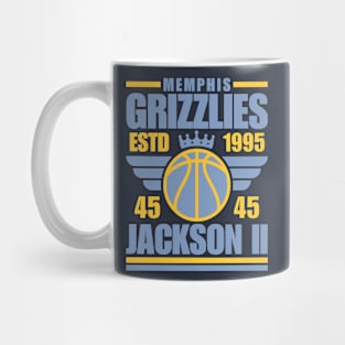 Memphis Grizzlies Jackson II 45 Basketball Retro Mug